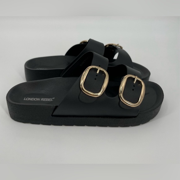LONDON REBEL Double Buckle Sandals - Picture 5 of 5